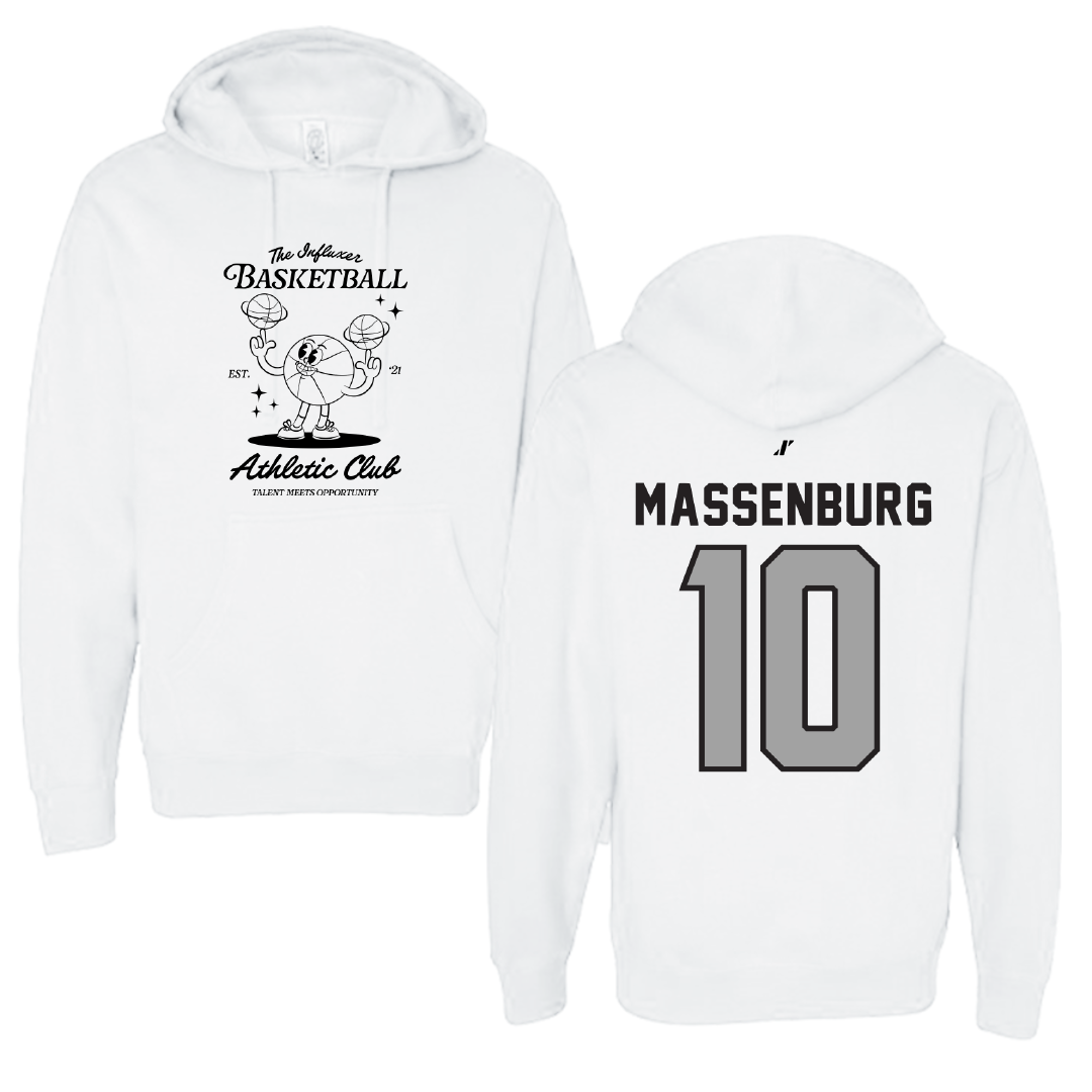 Basketball White Influxer Athletic Club Hoodie - #10 Trinity Massenburg