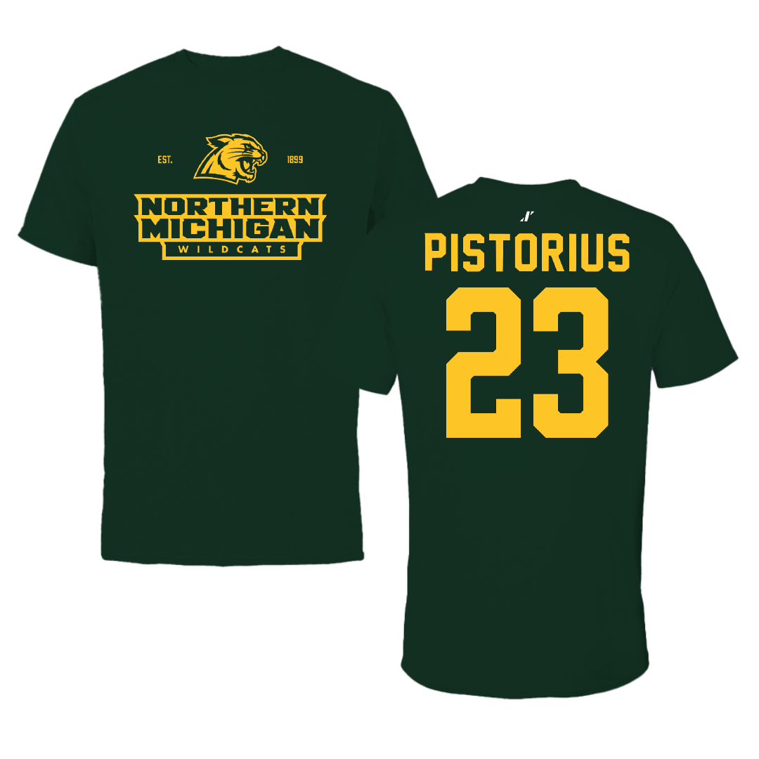 Northern Michigan University Soccer Forest Green General Tee - #23 Molly Pistorius