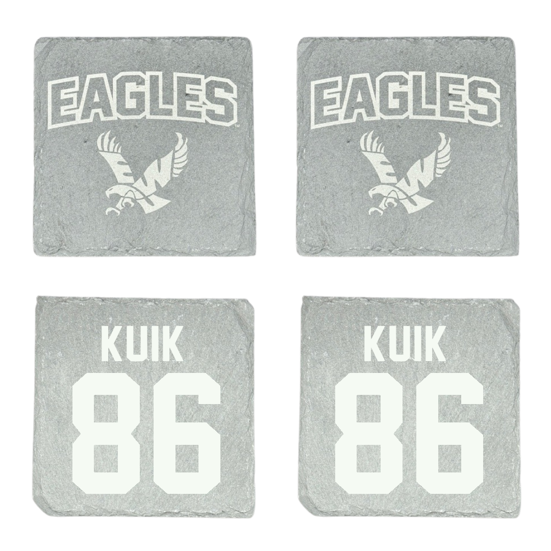 Eastern Washington University Football Stone Coaster (4 Pack)  - #86 Braden Kuik