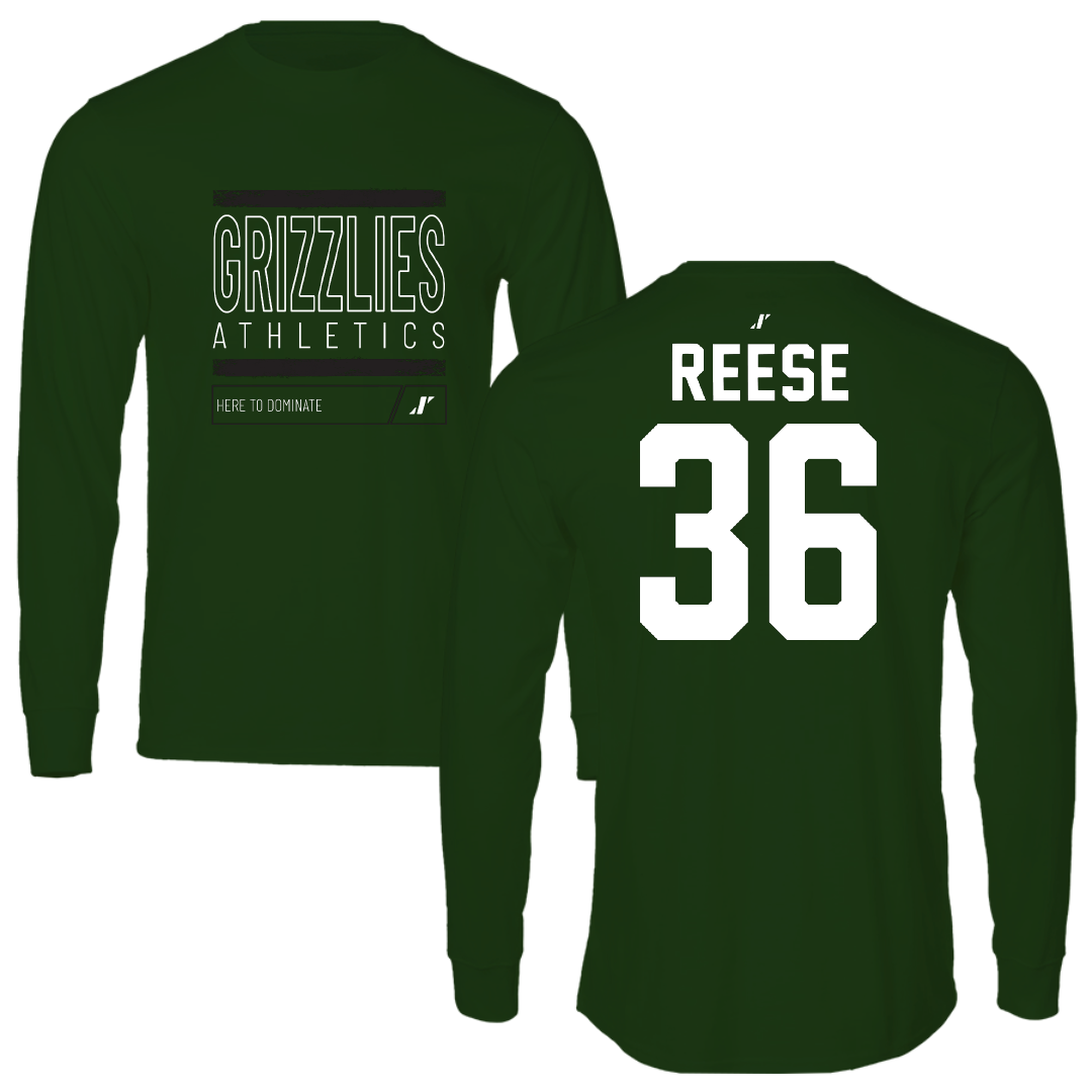 Adams State University Soccer Forest Green Dominate Long Sleeve - #36 Kaidin Reese