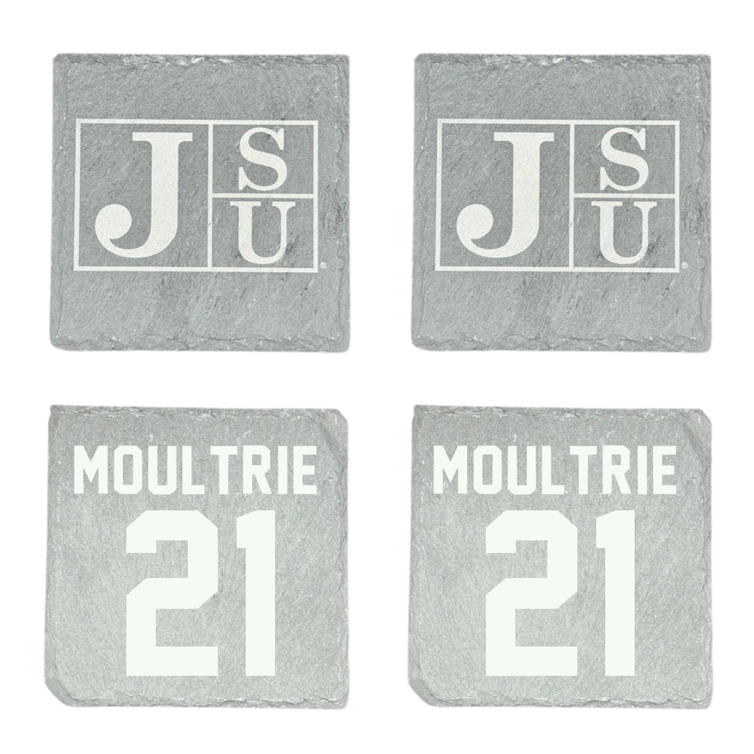 Jackson State University Football Stone Coaster (4 Pack)  - #21 Desmond Moultrie