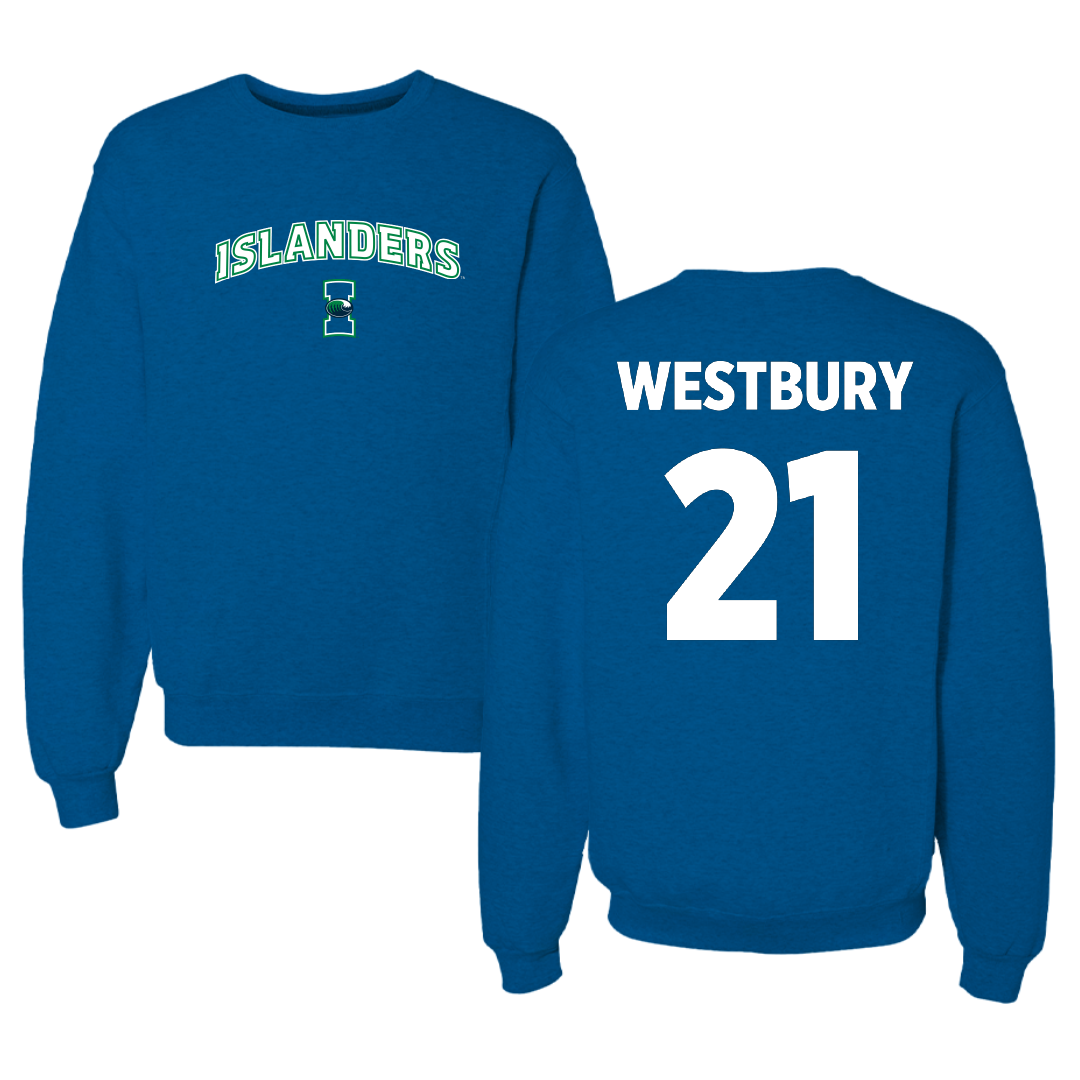 Texas A&M University-Corpus Christi Soccer Blue Crewneck - #21 Morgan Westbury