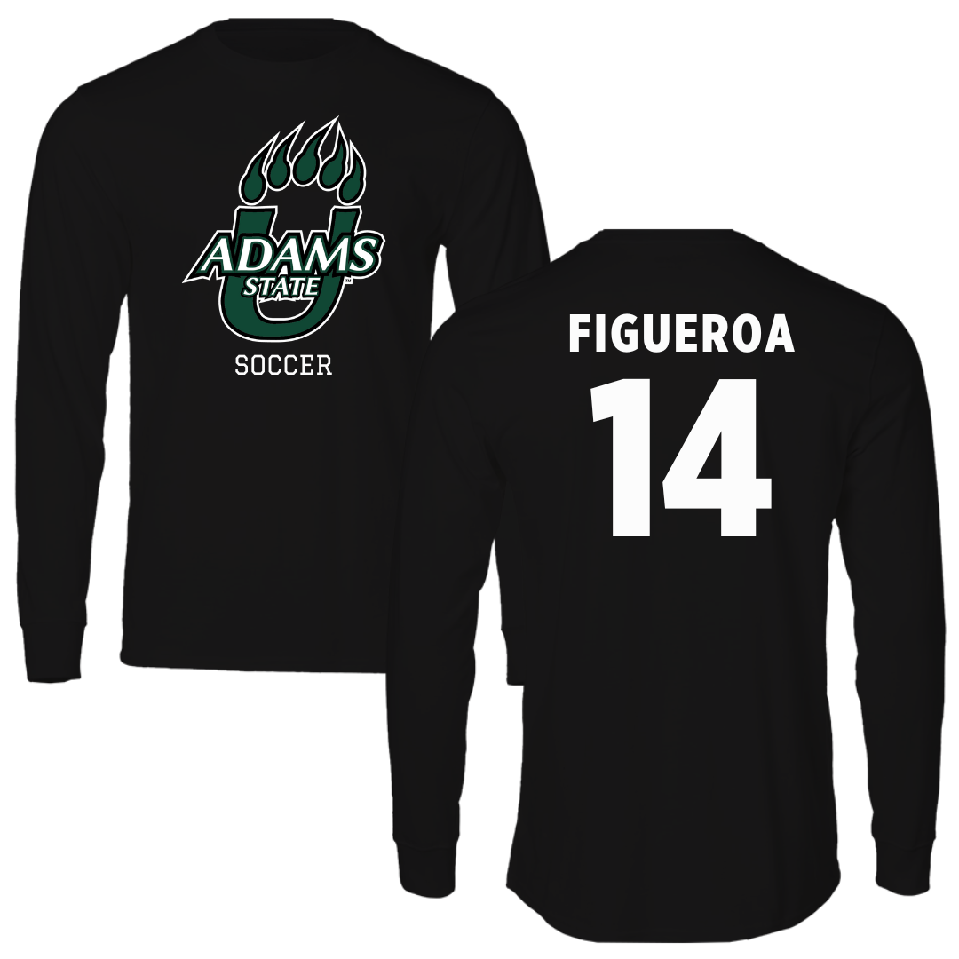 Adams State University Soccer Black State Long Sleeve - #14 Angelica Figueroa