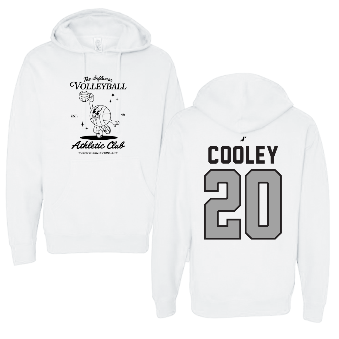 Volleyball White Influxer Athletic Club Hoodie - #20 Megan Cooley