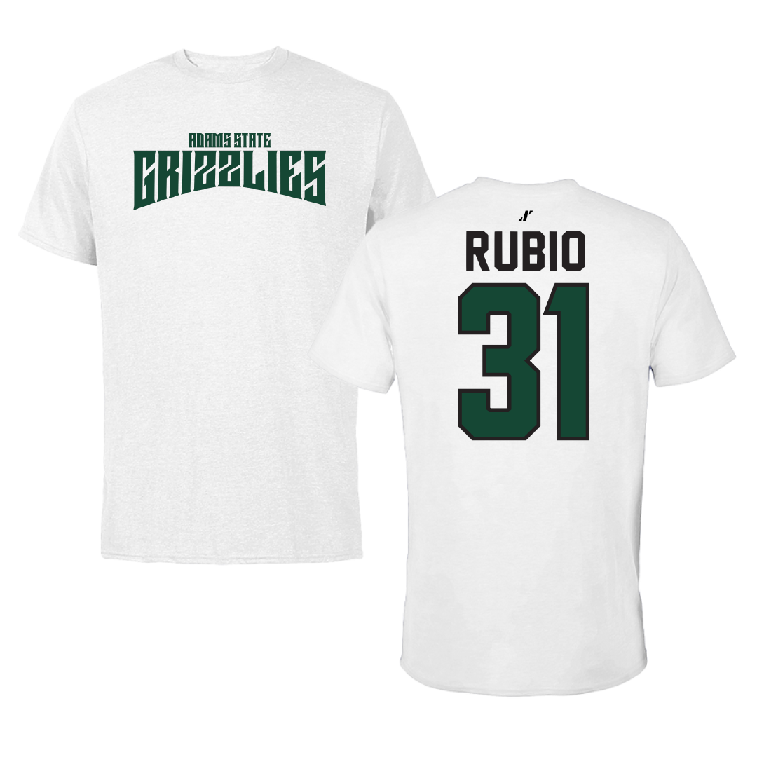 Adams State University Football White Classic Tee - #31 Miguel Rubio