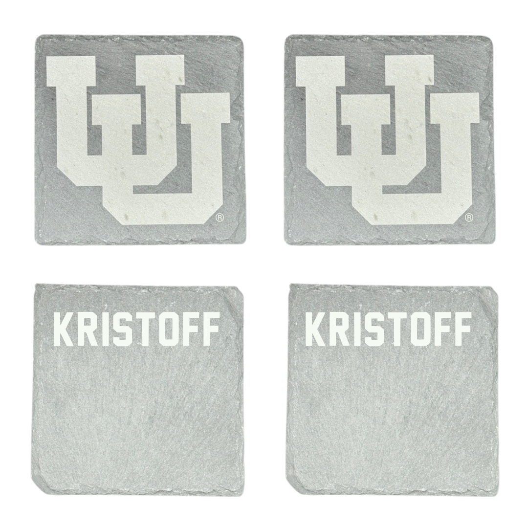 University of Utah Swimming & Diving Stone Coaster (4 Pack)  - Keaton Kristoff
