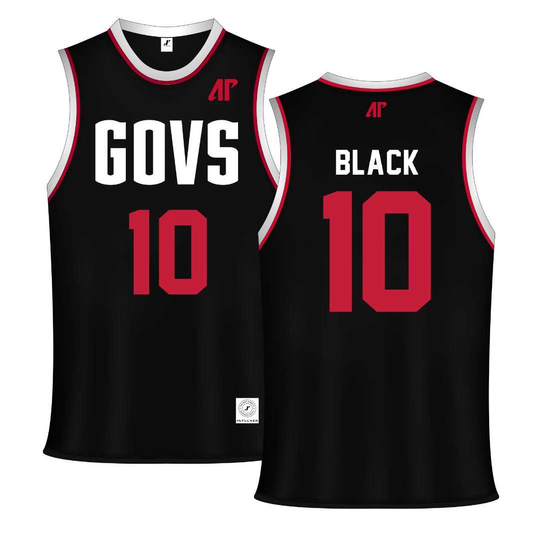 Austin Peay State University Black Basketball Jersey - #10 Harrison Black