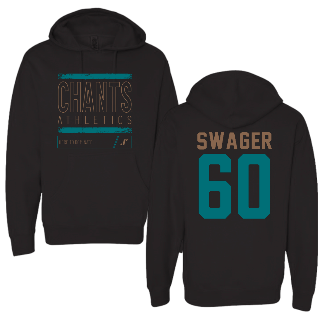 Coastal Carolina University Football Black Dominate Hoodie - #60 Mike Swager