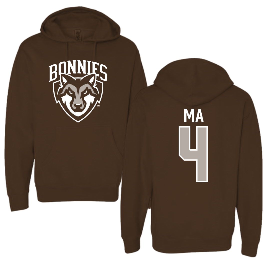 St. Bonaventure University Soccer Brown Hoodie - #4 Lilly Ma
