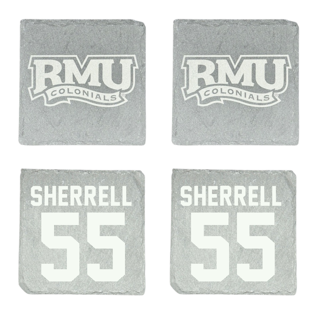 Robert Morris University Football Stone Coaster (4 Pack)  - #55 Tayvon Sherrell