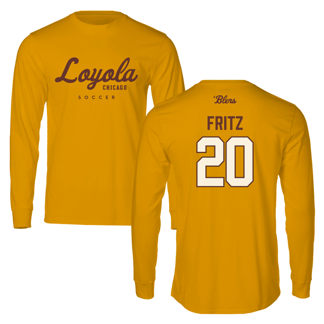 Loyola University-Chicago Soccer Gold Long Sleeve - #20 Isabella Fritz
