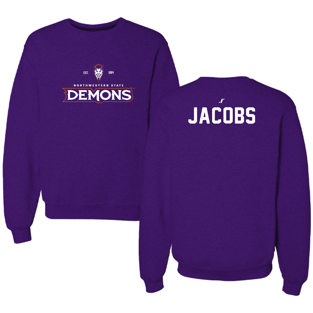 Northwestern State University TF and XC Purple General Crewneck - Cyrus Jacobs