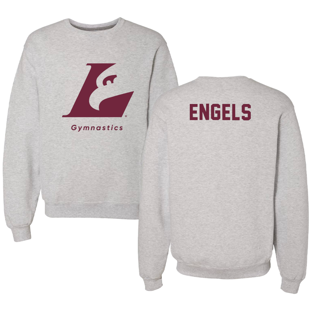 University of Wisconsin-La Crosse Gymnastics Gray Crewneck - Morgan Engels
