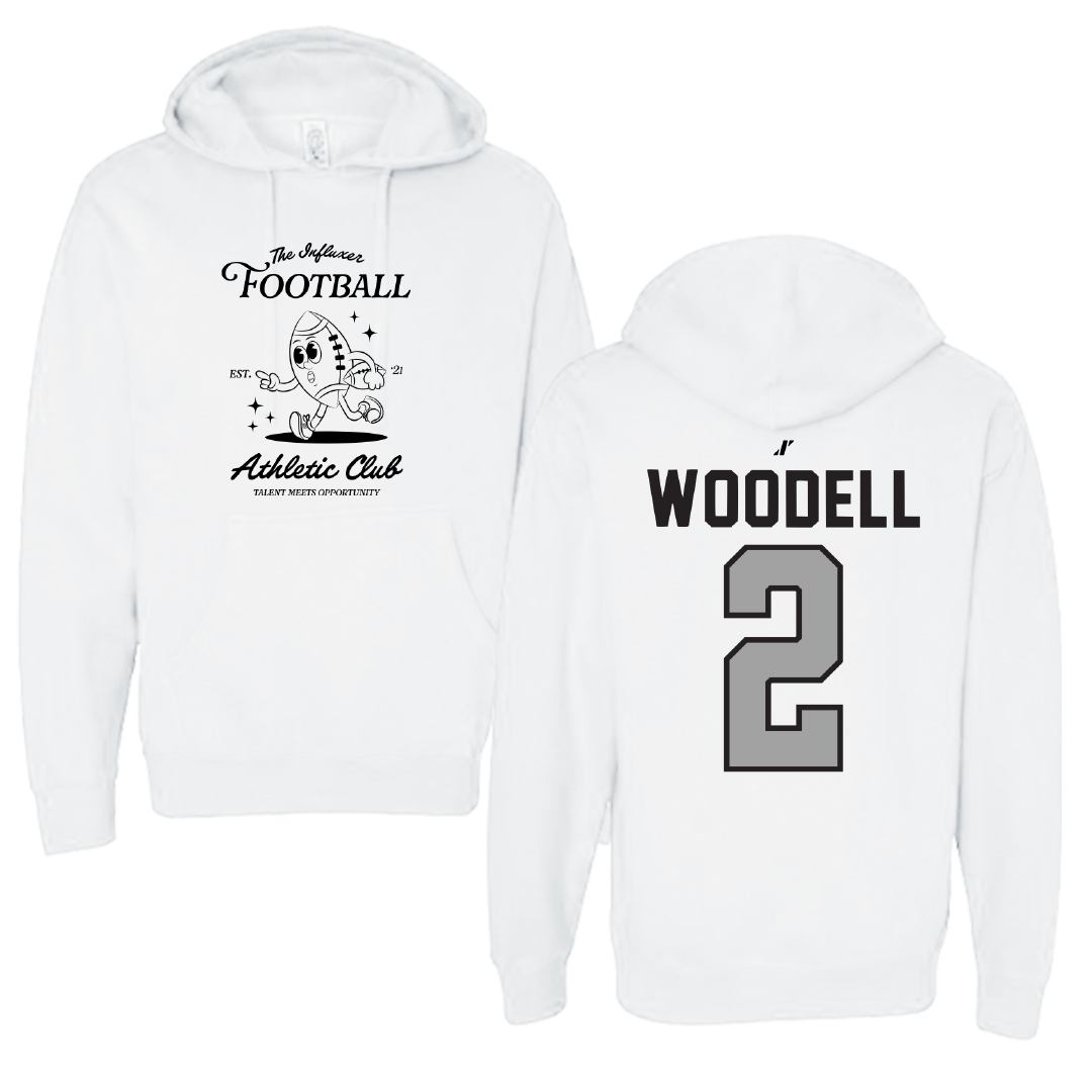 Football White Influxer Athletic Club Hoodie - #2 Griffin Woodell