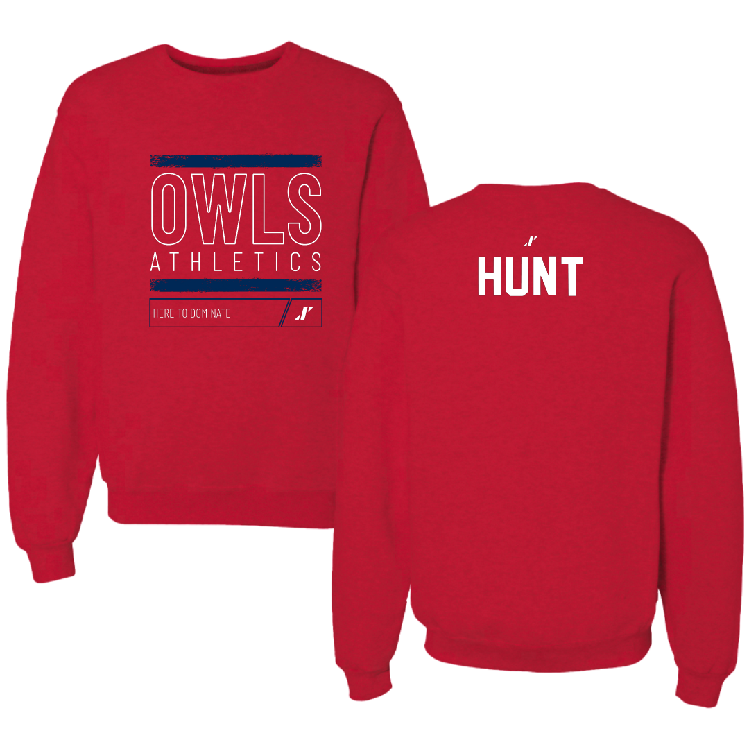 Florida Atlantic University Cheer Red Dominate Crewneck - Lola Hunt