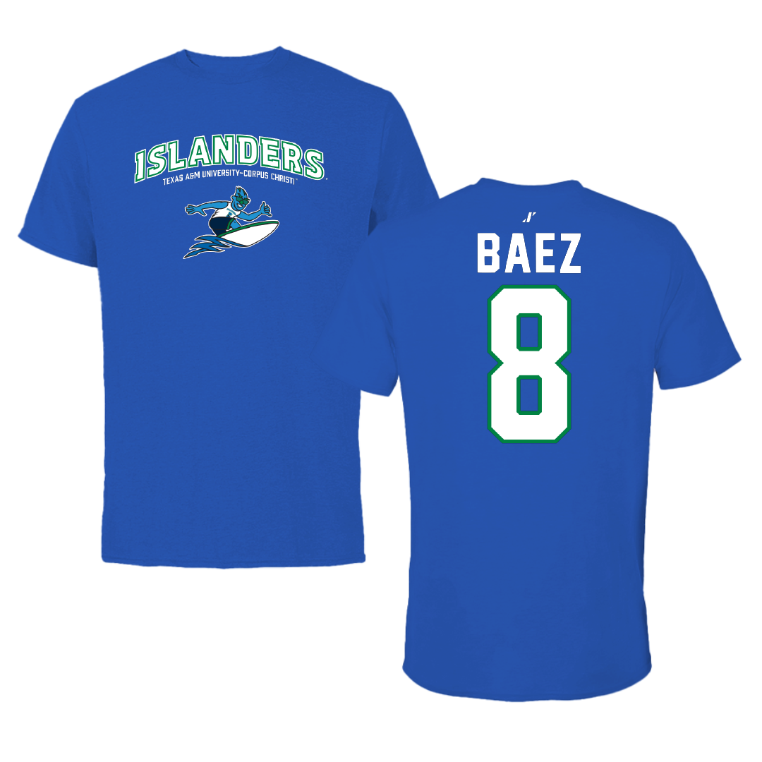 Texas A&M University-Corpus Christi Softball Blue General Performance Tee - #8 Paolina Baez