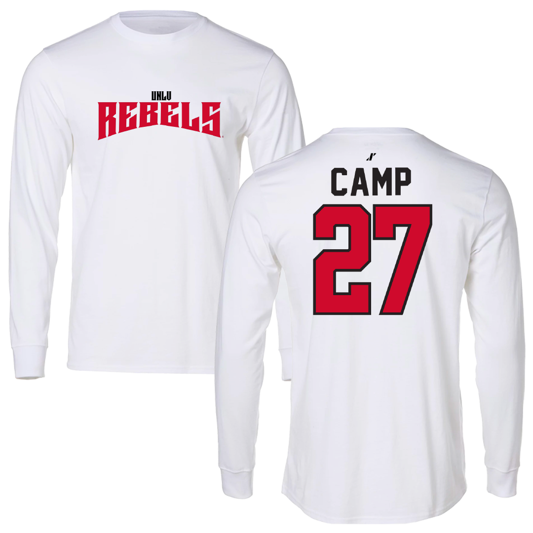 University of Nevada-Las Vegas Soccer White Classic Long Sleeve - #27 Kylie Camp