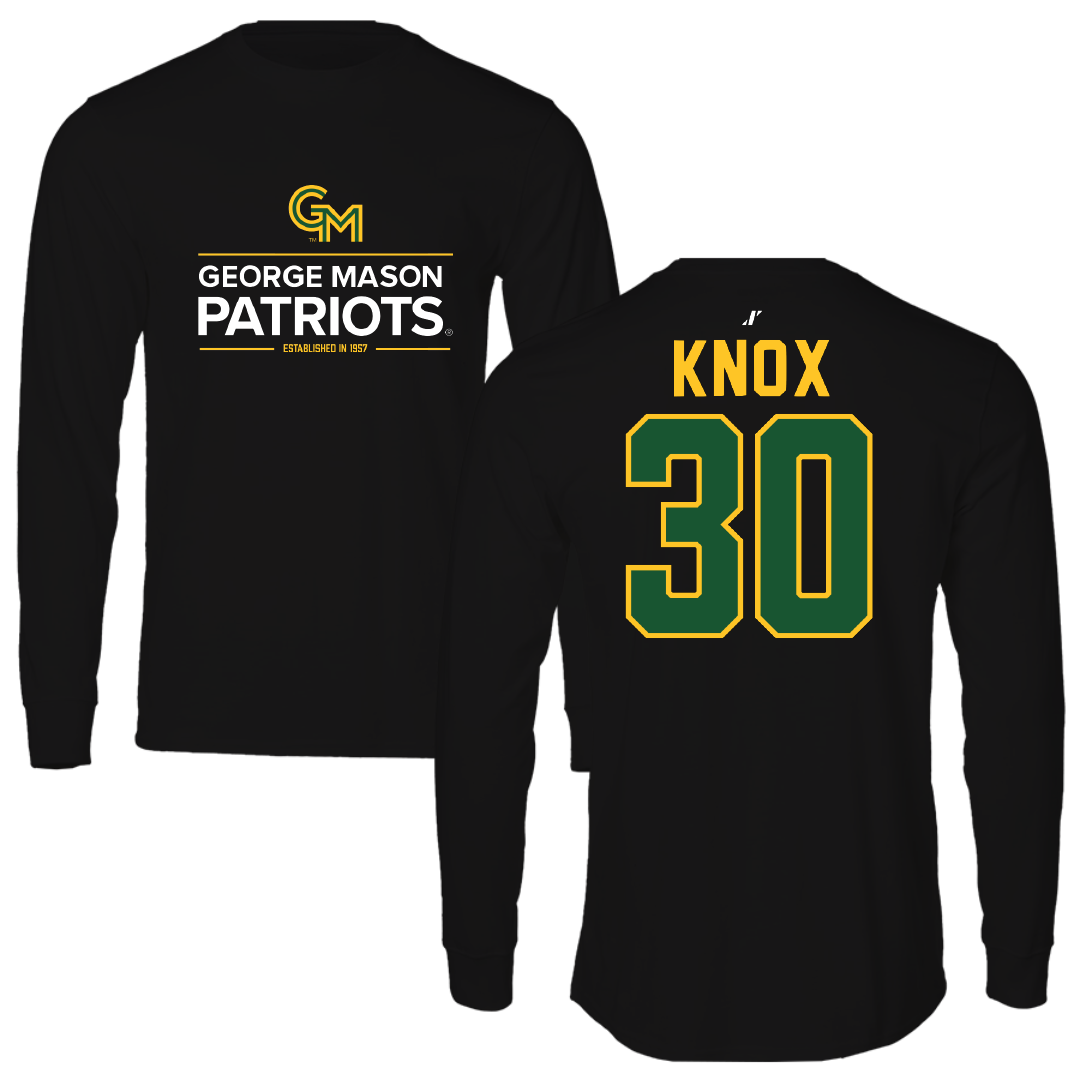George Mason University Baseball Black General Long Sleeve - #30 Connor Knox