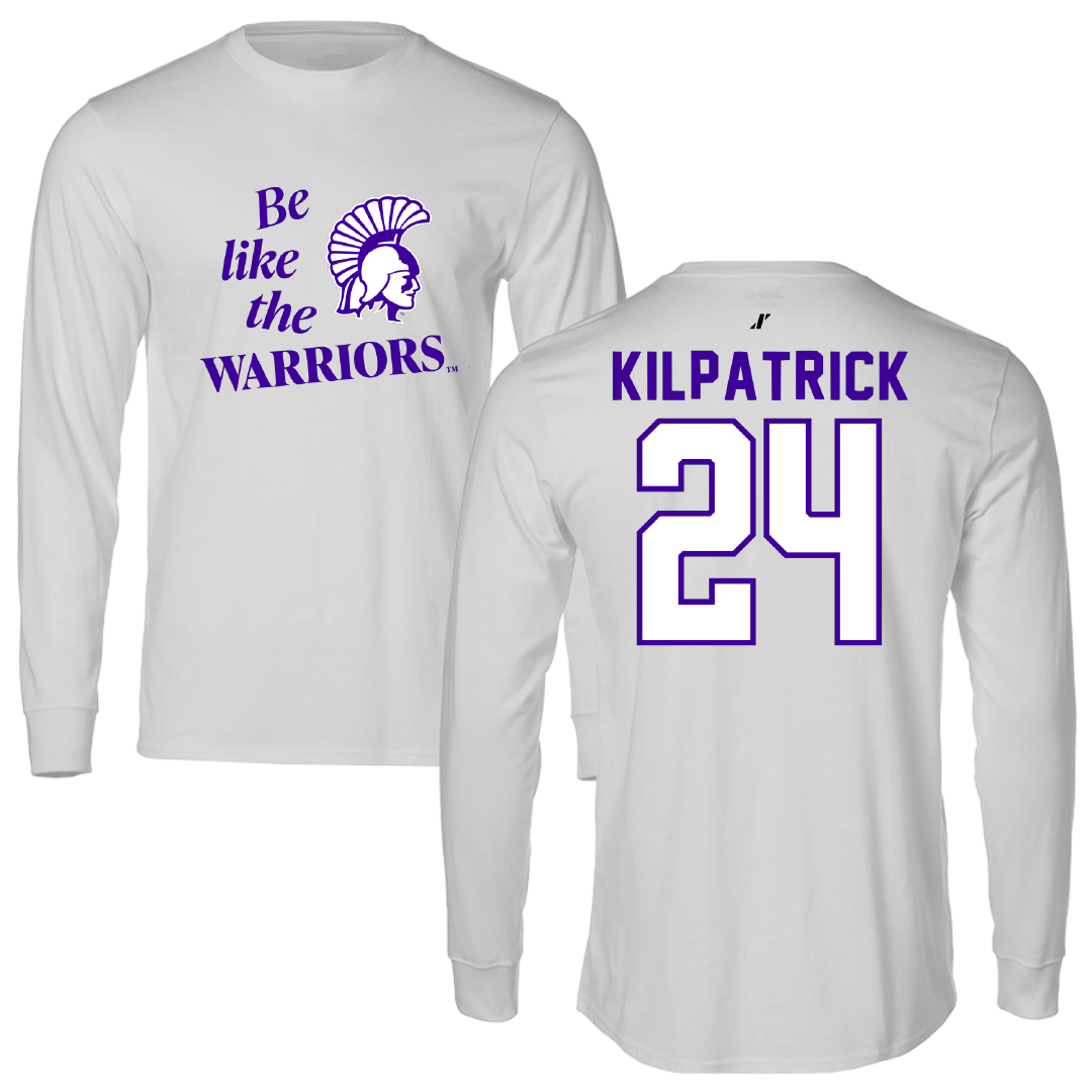 Winona State University Basketball Light Gray Be Like Us Long Sleeve - #24 Emmaline Kilpatrick