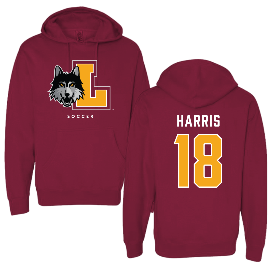 Loyola University-Chicago Soccer Maroon Hoodie - #18 Jadyn Harris