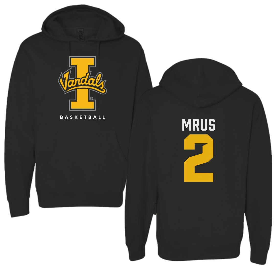 University of Idaho Basketball Black Vandals Hoodie - #2 Tyler Mrus