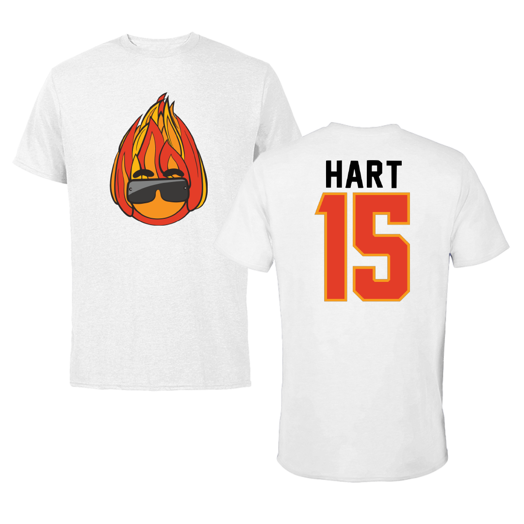 Valdosta State University Basketball White Performance Tee - #15 Carlos Hart