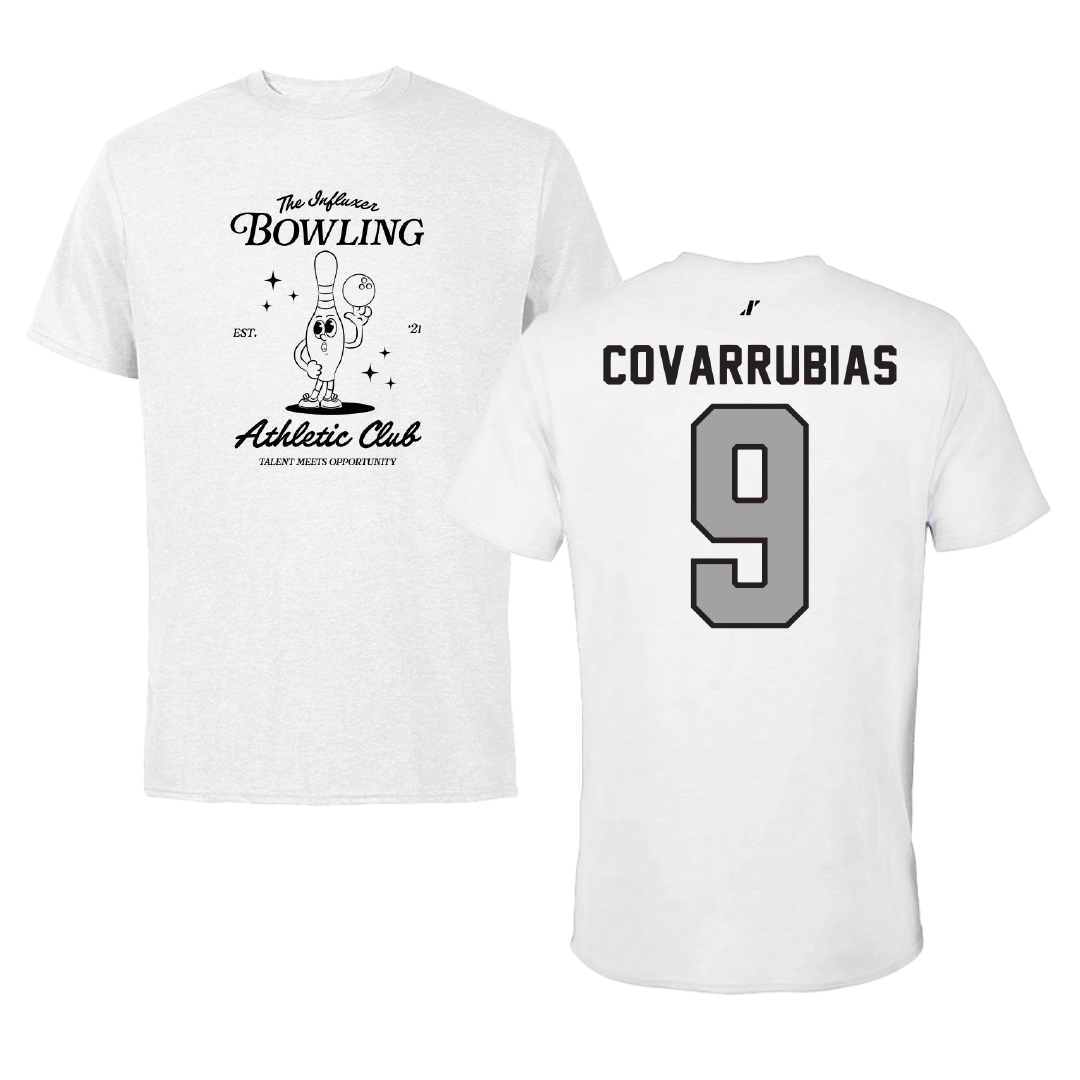 Bowling White Influxer Athletic Club Tee - #9 Keyla Covarrubias