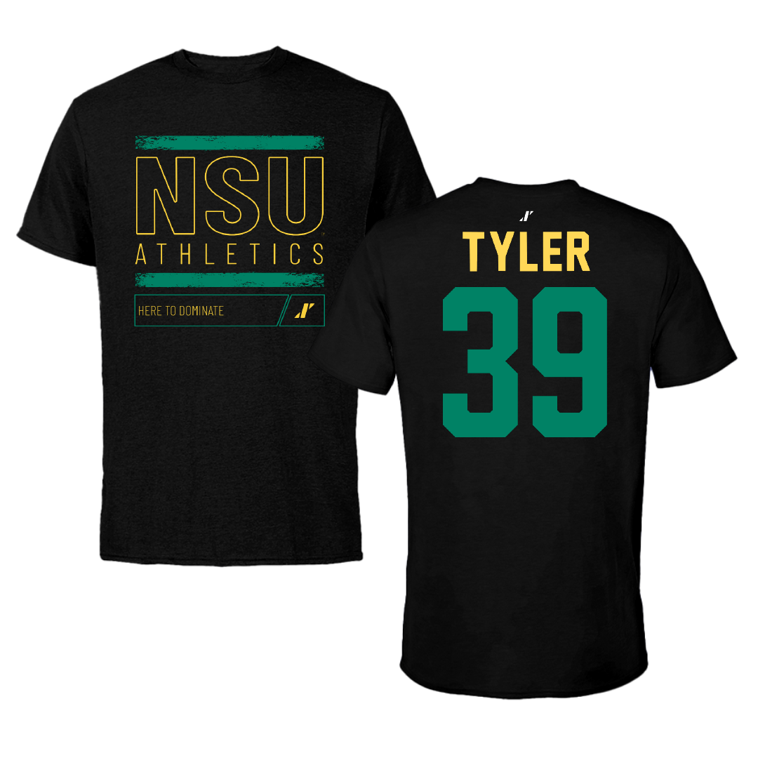 Norfolk State University Softball Black Dominate Tee - #39 Brierra Tyler