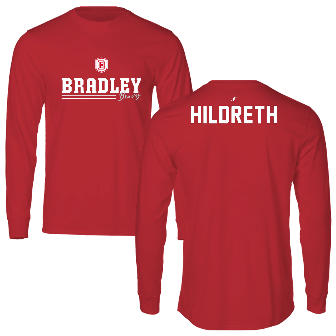 Bradley University Tennis Red General Performance Long Sleeve - Alexandra Hildreth