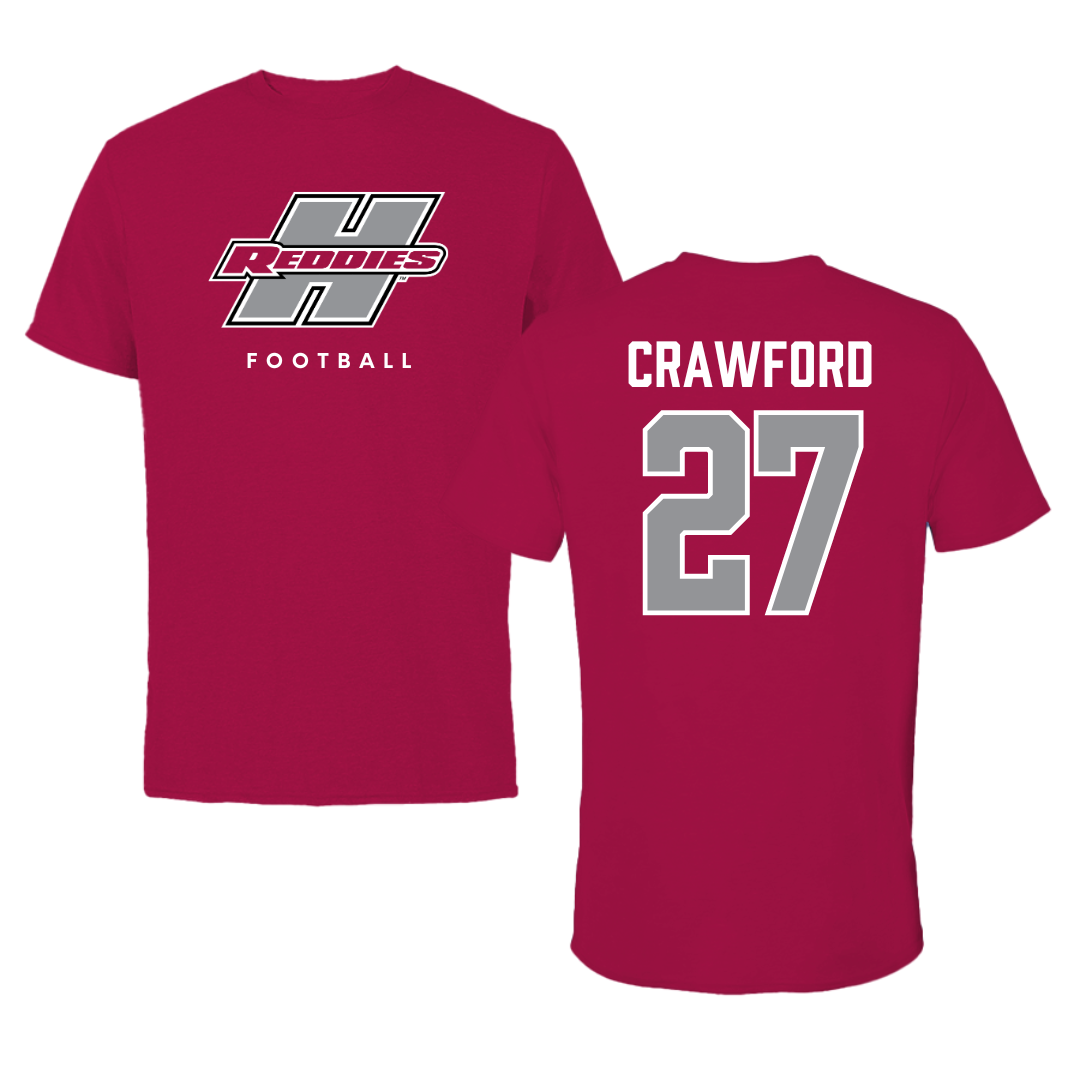 Henderson State University Football Cardinal Performance Tee - #27 Kolbi Crawford