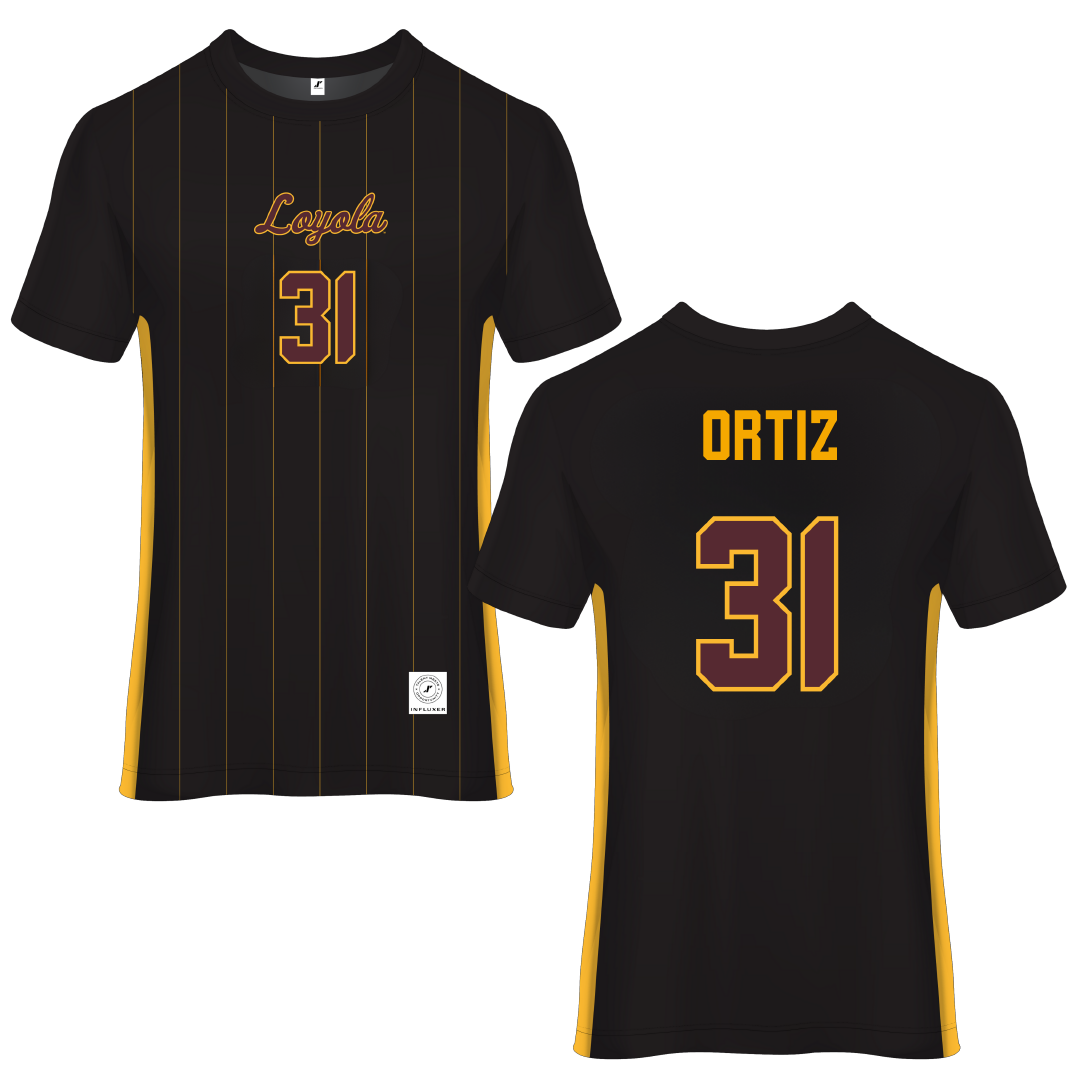 Loyola University-Chicago Black Soccer Jersey - #31 Alex Ortiz