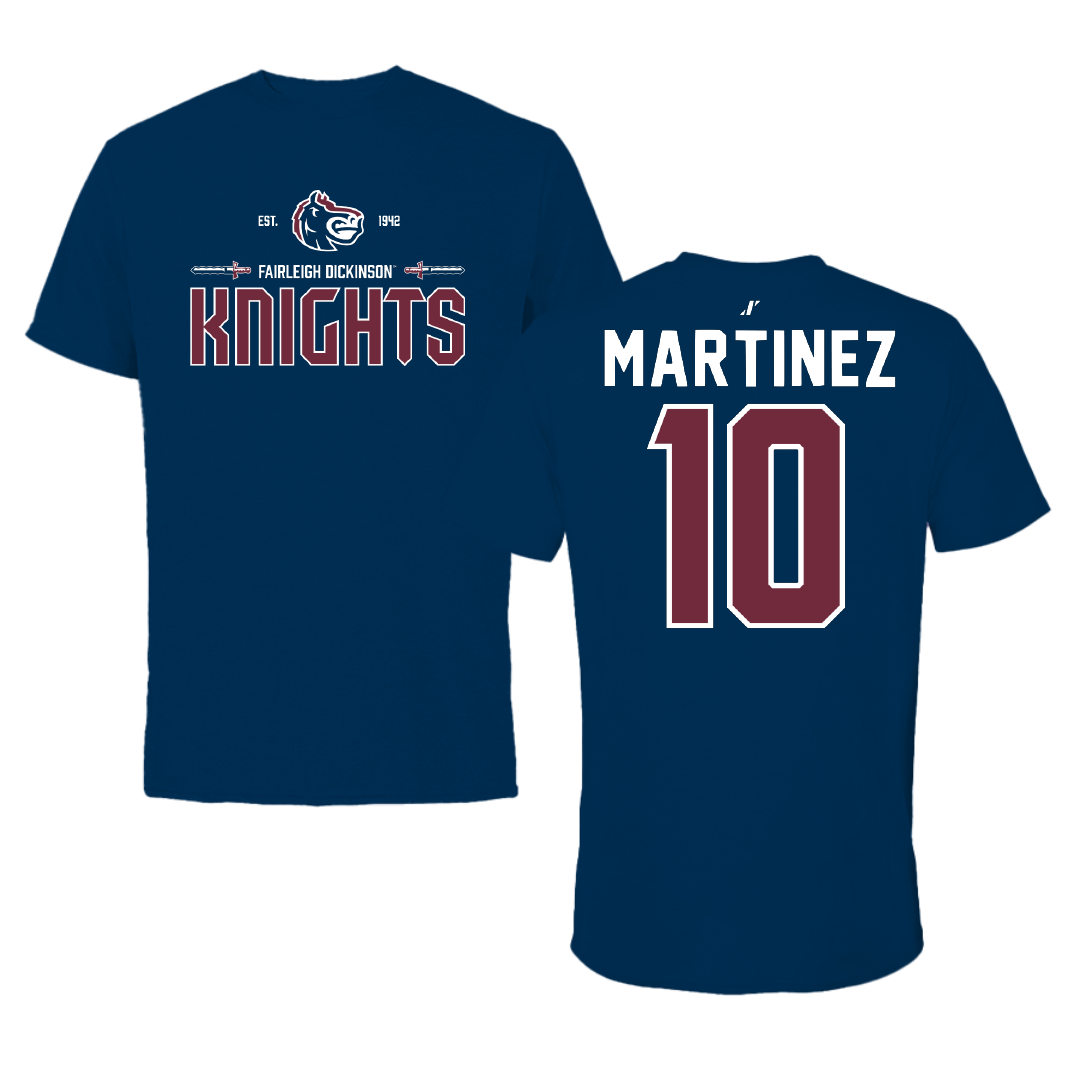 Fairleigh Dickinson University-Metropolitan Campus Soccer Navy General Performance Tee - #10 Laura Martinez