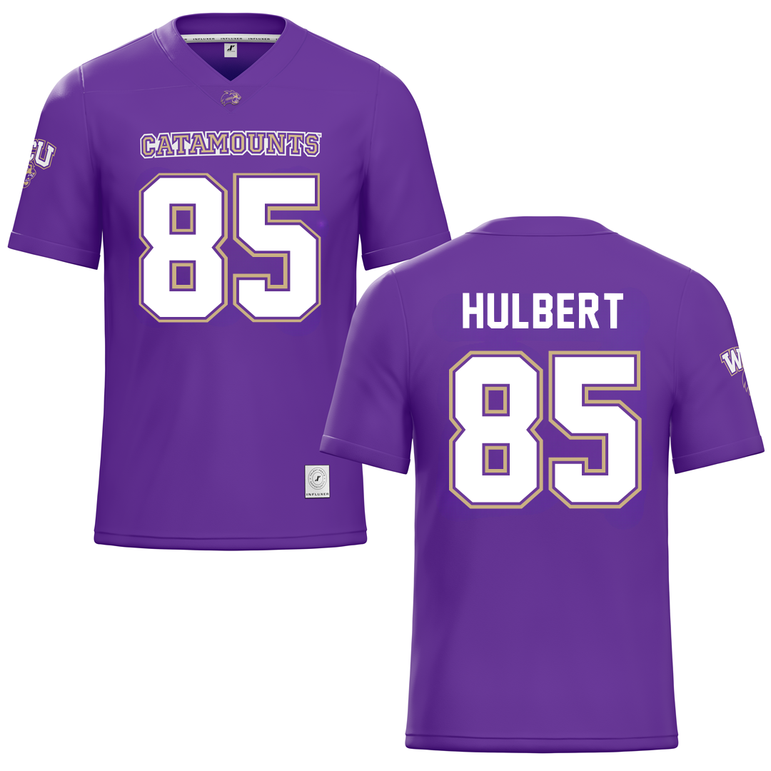 Western Carolina University Purple Football Jersey - #85 David Hulbert