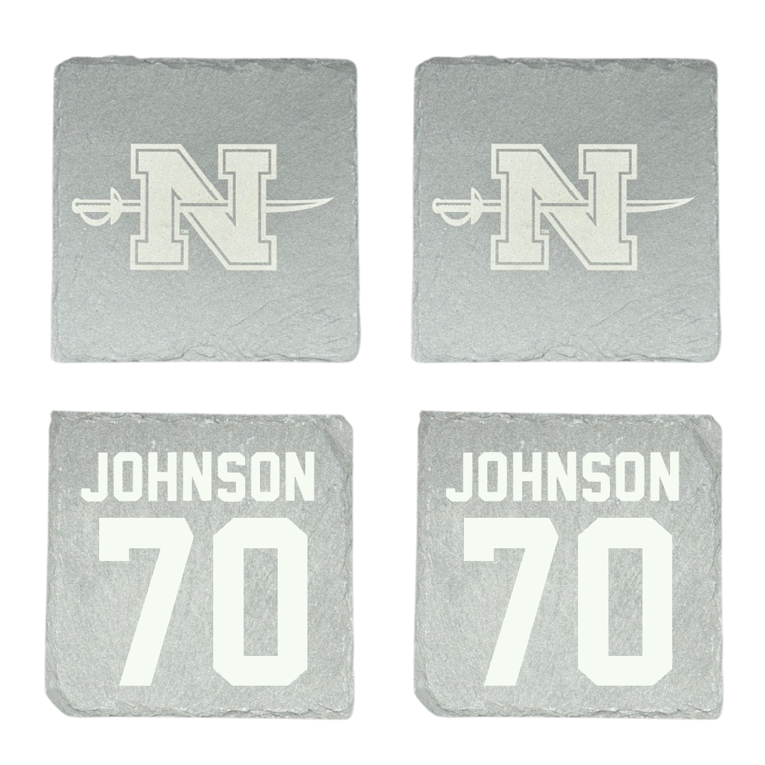 Nicholls State University Football Stone Coaster (4 Pack)  - #70 Jacob Johnson
