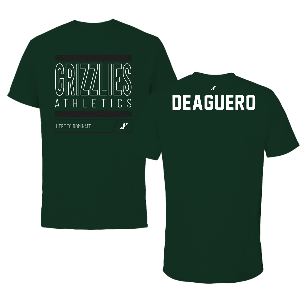 Adams State University Wrestling Forest Green Dominate Tee - Levi Deaguero