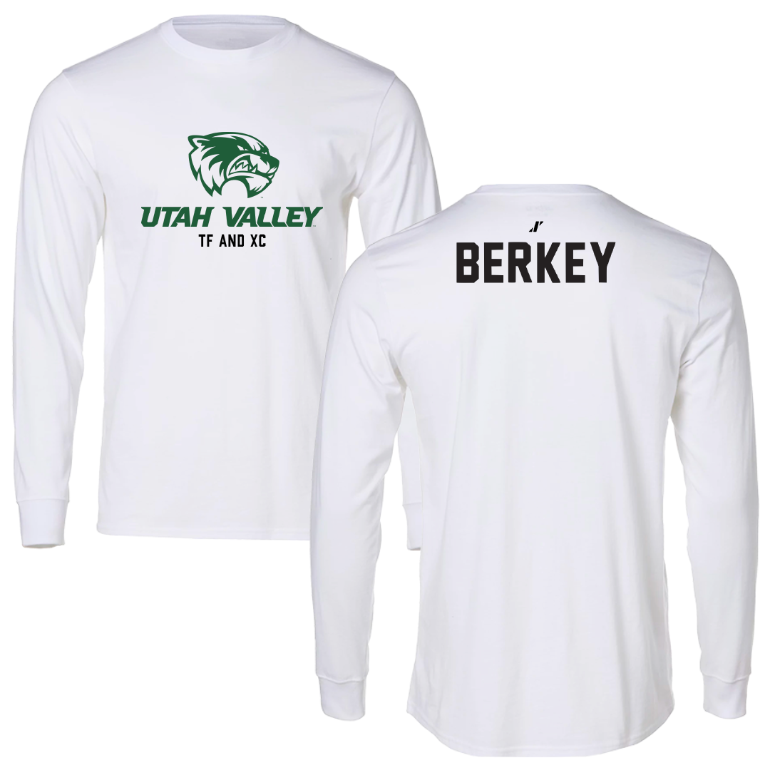 Utah Valley University TF and XC White Classic Long Sleeve - Neal Berkey