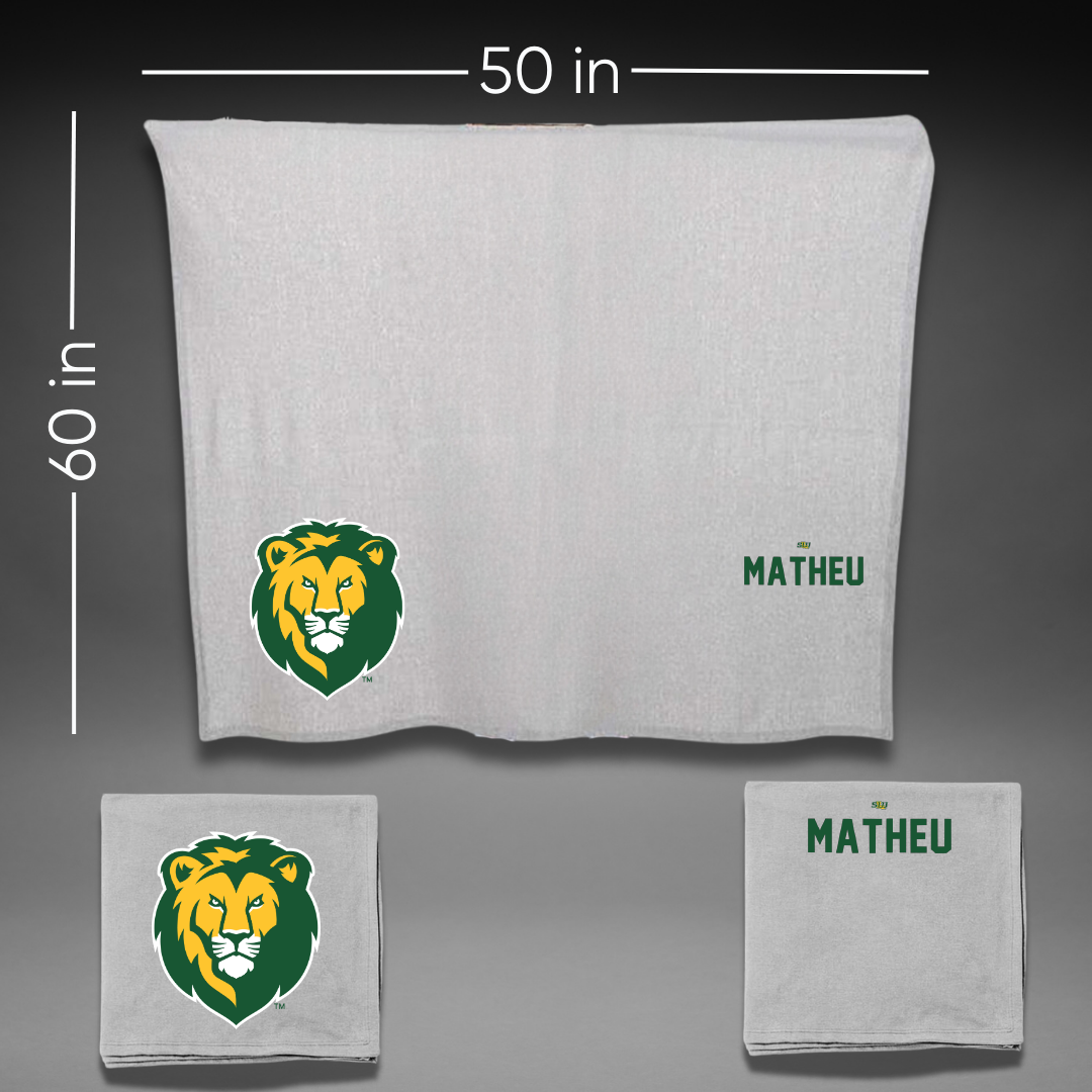 Southeastern Louisiana University Cheer Gray Blanket - Rickie Matheu