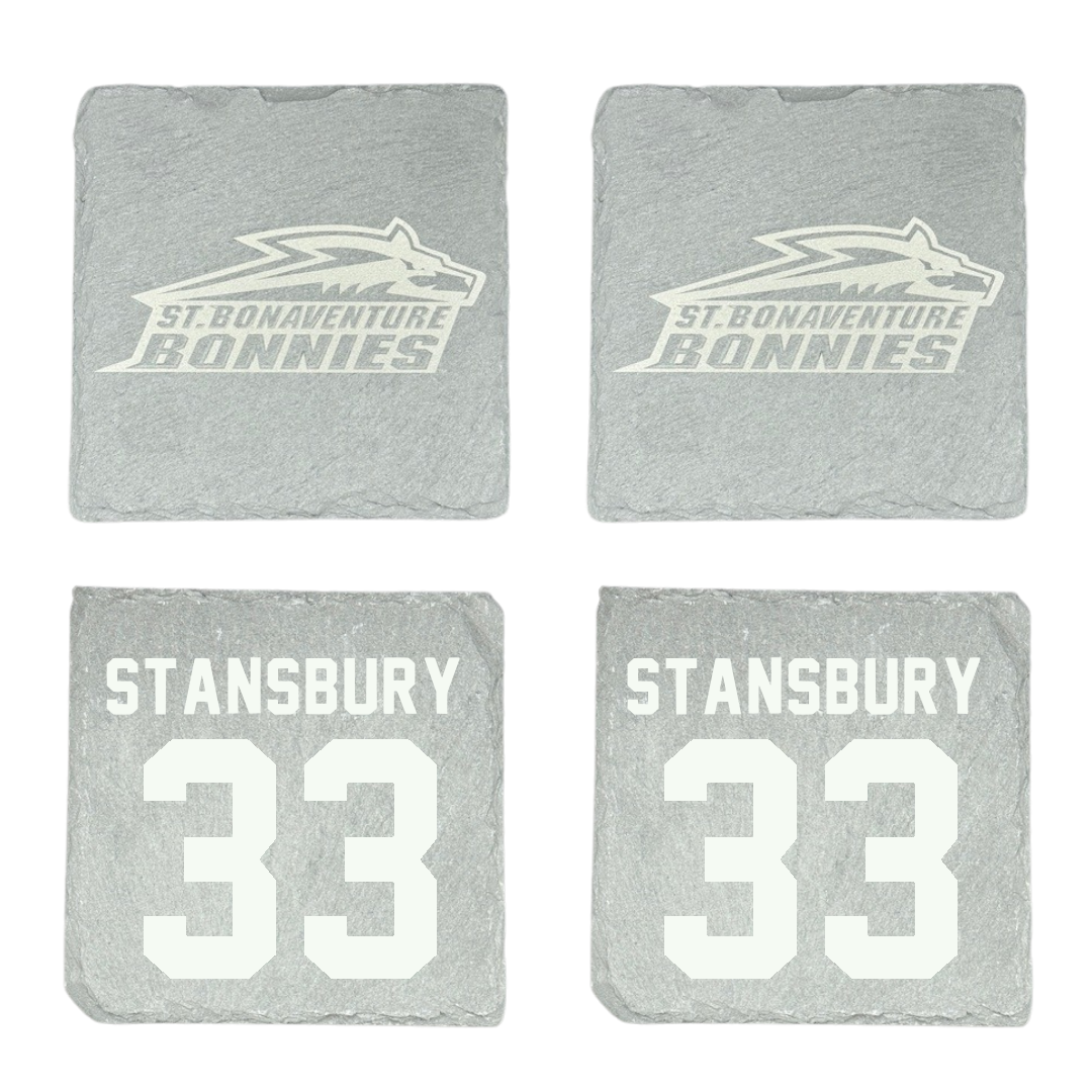 St. Bonaventure University Soccer Stone Coaster (4 Pack)  - #33 Kendall Stansbury