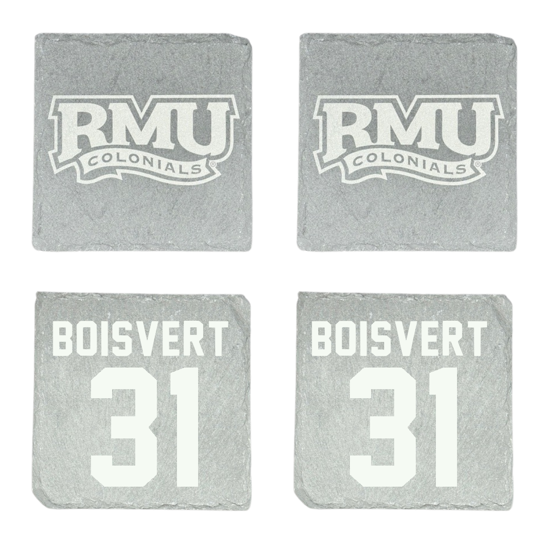 Robert Morris University Ice Hockey Stone Coaster (4 Pack)  - #31 Francis Boisvert