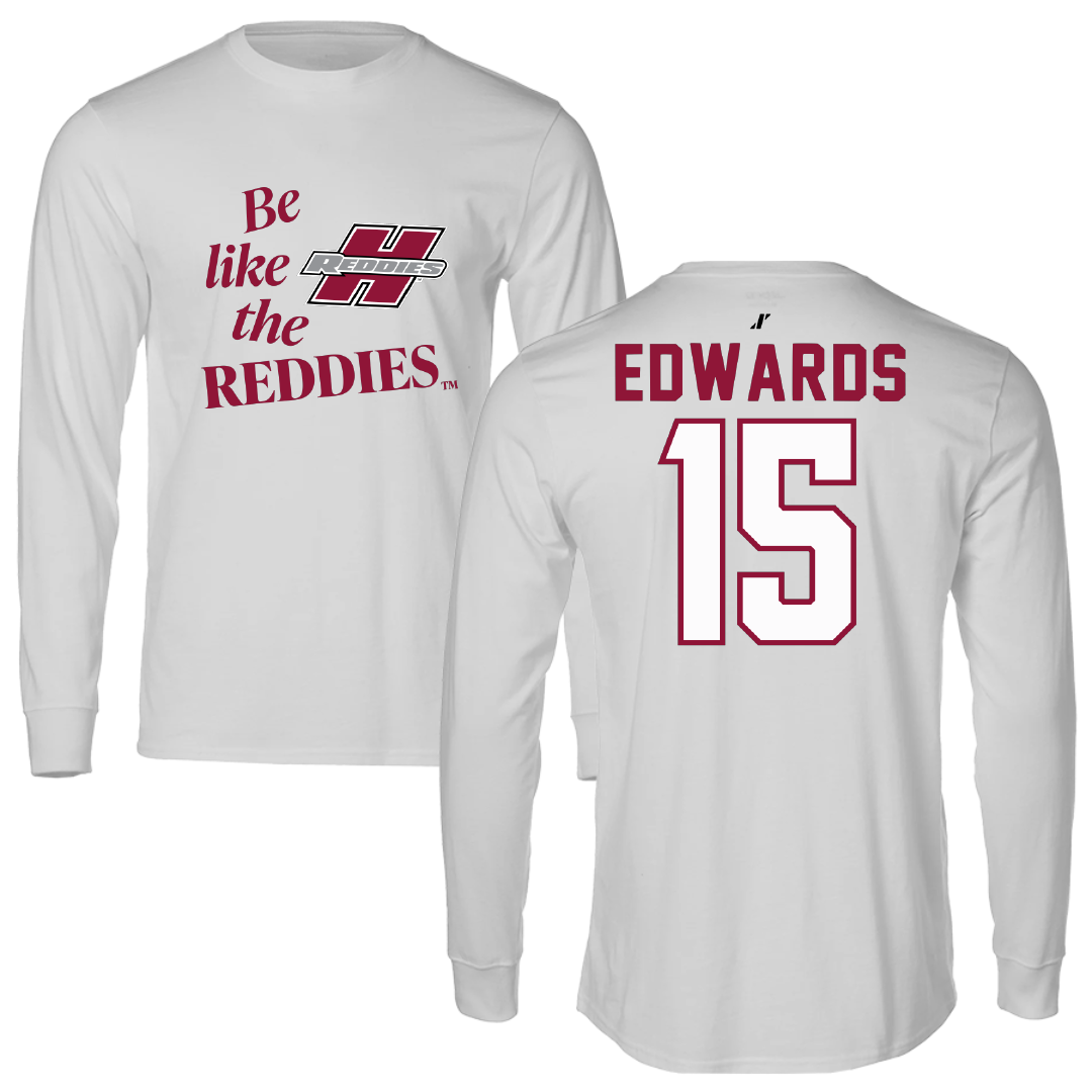 Henderson State University Football Light Gray Be Like Us Performance Long Sleeve - #15 Andrew Edwards