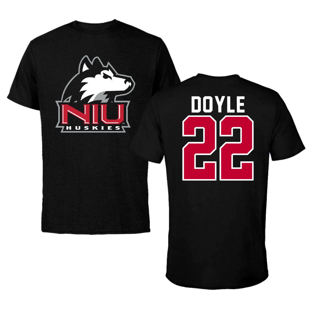 Northern Illinois University Basketball Black Performance Tee - #22 Alecia Doyle