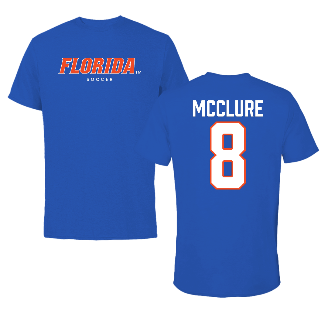 University of Florida Soccer True Royal Florida Tee - #8 Charlotte McClure