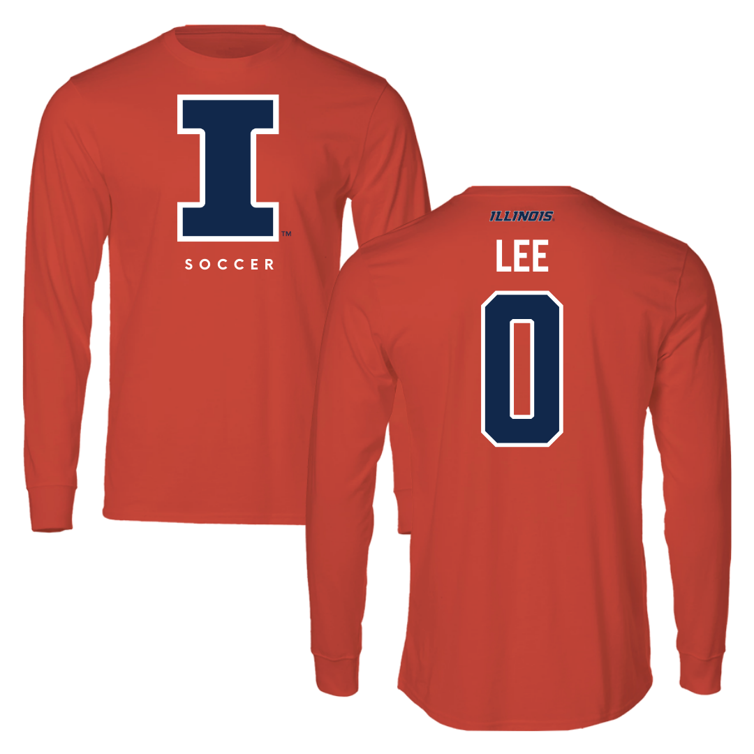 University of Illinois Soccer Orange Performance Long Sleeve - #0 Izzy Lee