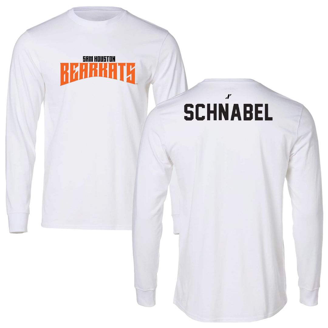 Sam Houston State University Tennis White Classic Performance Long Sleeve - Jacqueline Schnabel