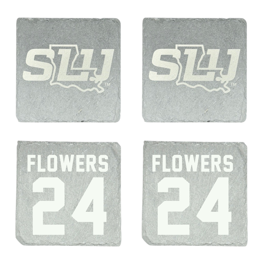 Southeastern Louisiana University Basketball Stone Coaster (4 Pack)  - #24 Dijone' Flowers