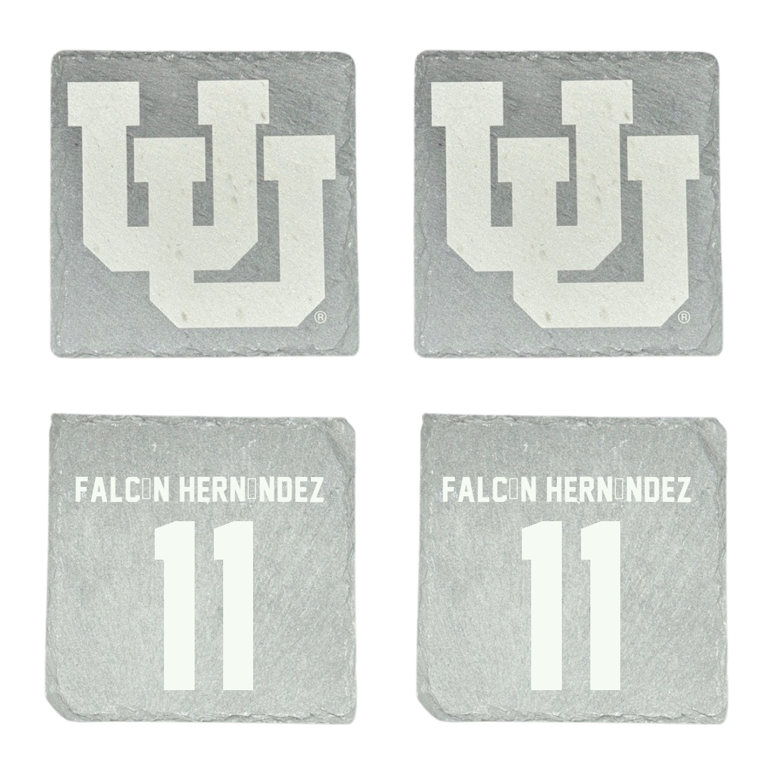 University of Utah Basketball Stone Coaster (4 Pack)  - #11 Daniela Falcón Hernández
