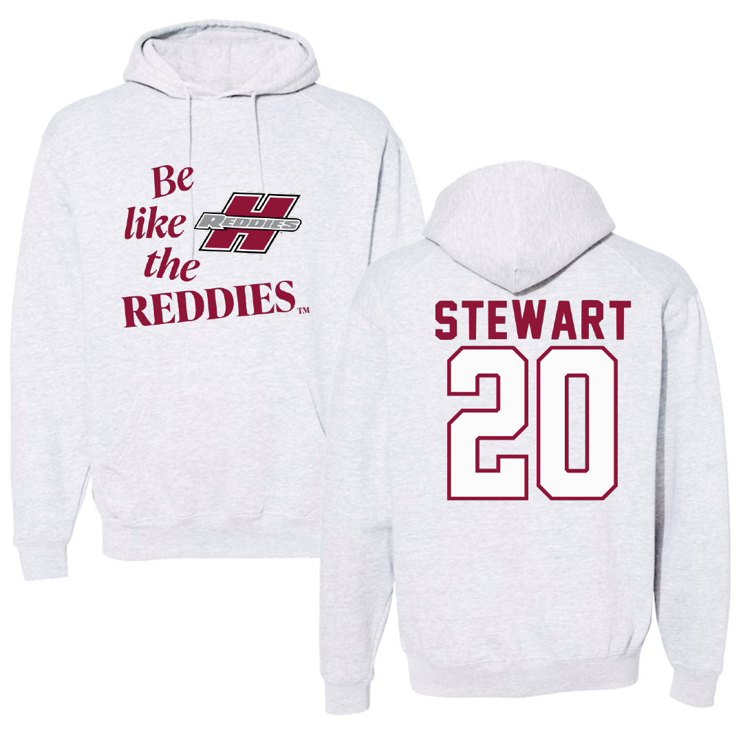 Henderson State University Basketball Light Gray Be Like Us Hoodie - #20 KJ Stewart