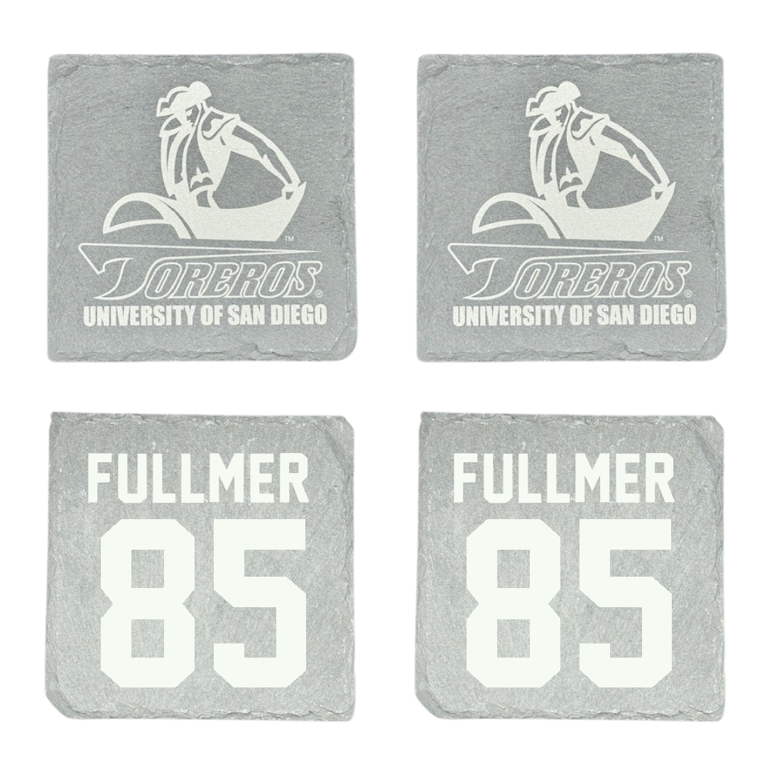 University of San Diego Football Stone Coaster (4 Pack)  - #85 Zane Fullmer