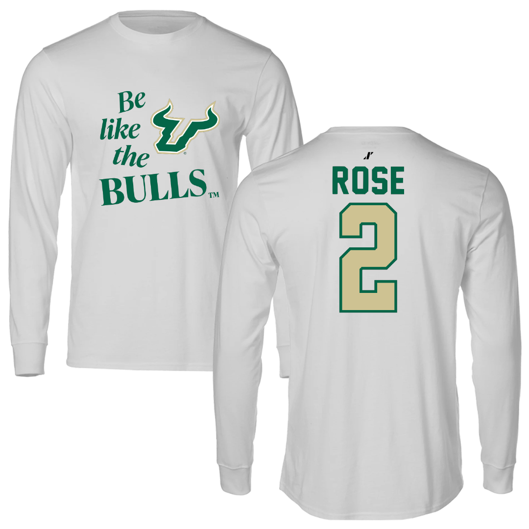 University of South Florida Baseball Light Gray Be Like Us Long Sleeve - #2 Matt Rose