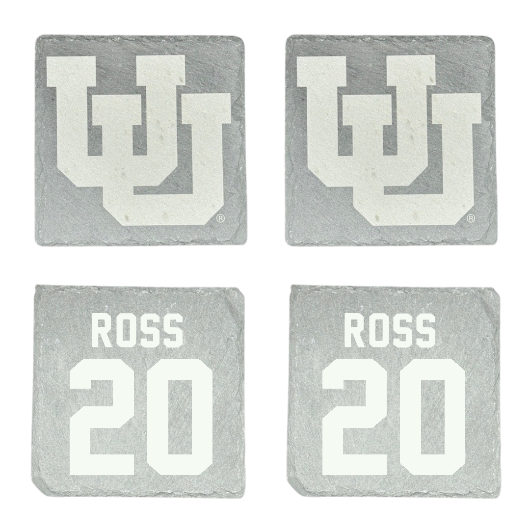 University of Utah Basketball Stone Coaster (4 Pack)  - #20 Reese Ross